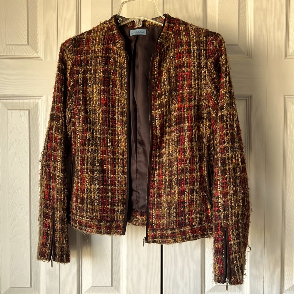 Provence d’amour women’s tweed jacket size xs
